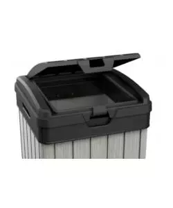 Pattumiera keter "rockford waste bin" in duotech - 125 litri 41x41x87,4 cm